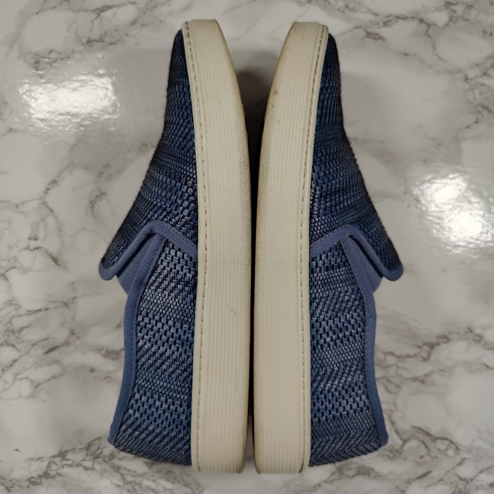 Sofft Somers Blue Woven Slip On Sneakers Size 9 - Picture 6 of 8